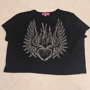Edikted Sequin Baby Tee